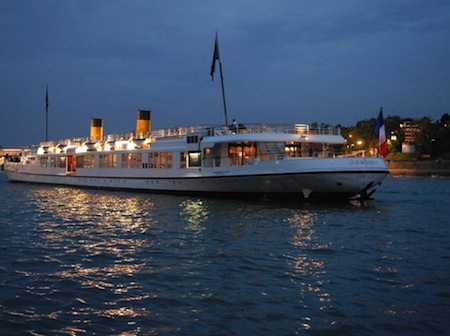 Boda en barco en Paris