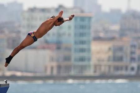 Red Bull Cliff Diving.