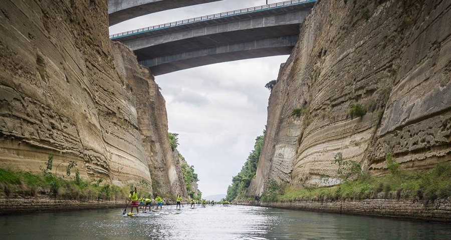 Corinth Canal SUP Crossing