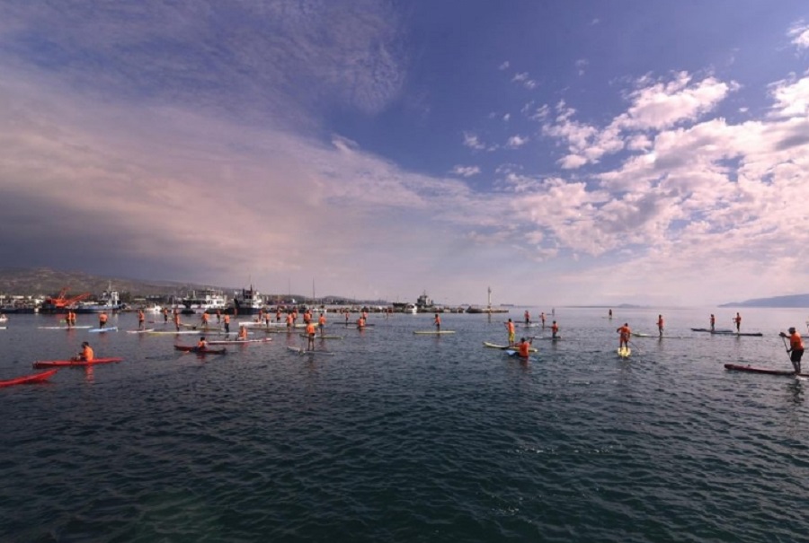 Corinth Canal SUP Crossing