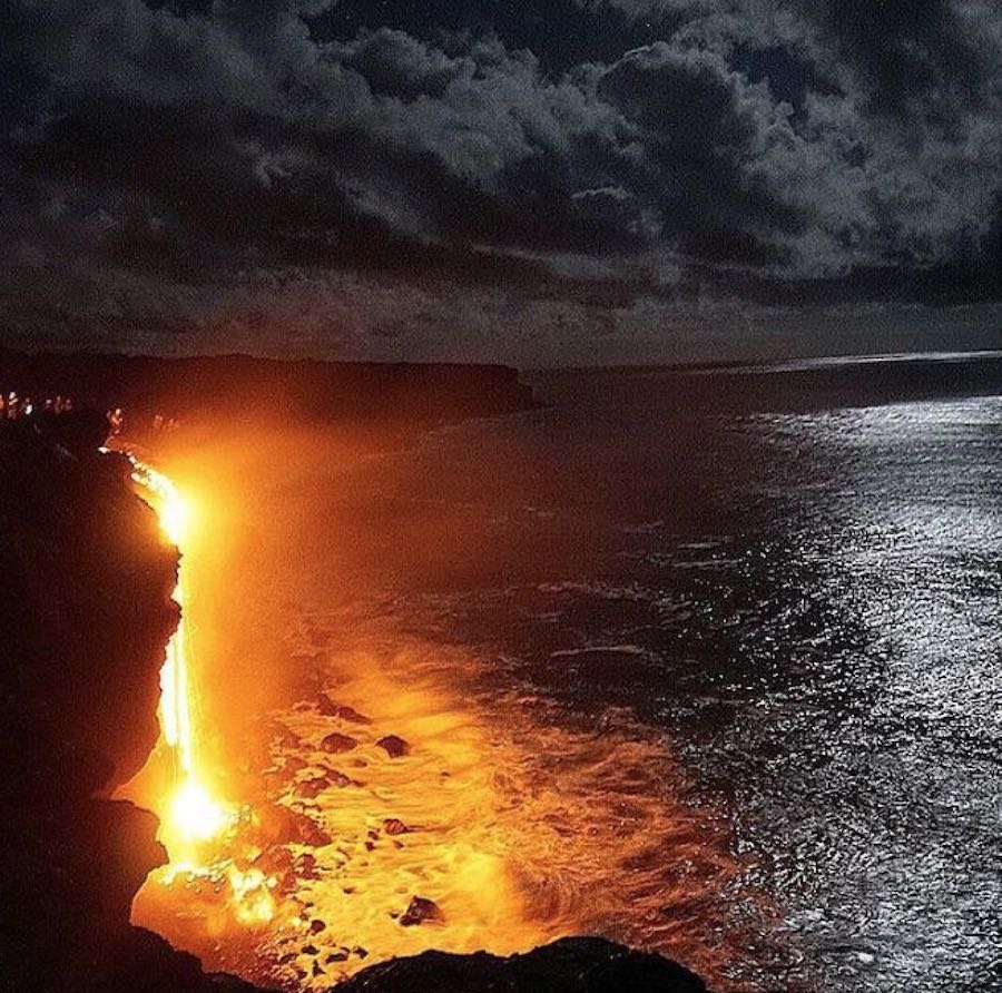 Lava en el mar - Volcán Kilauea 5