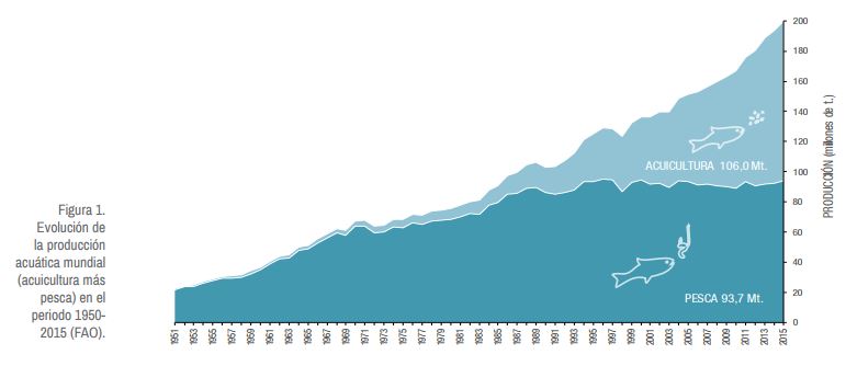 evolucion de la acuicultura pesca