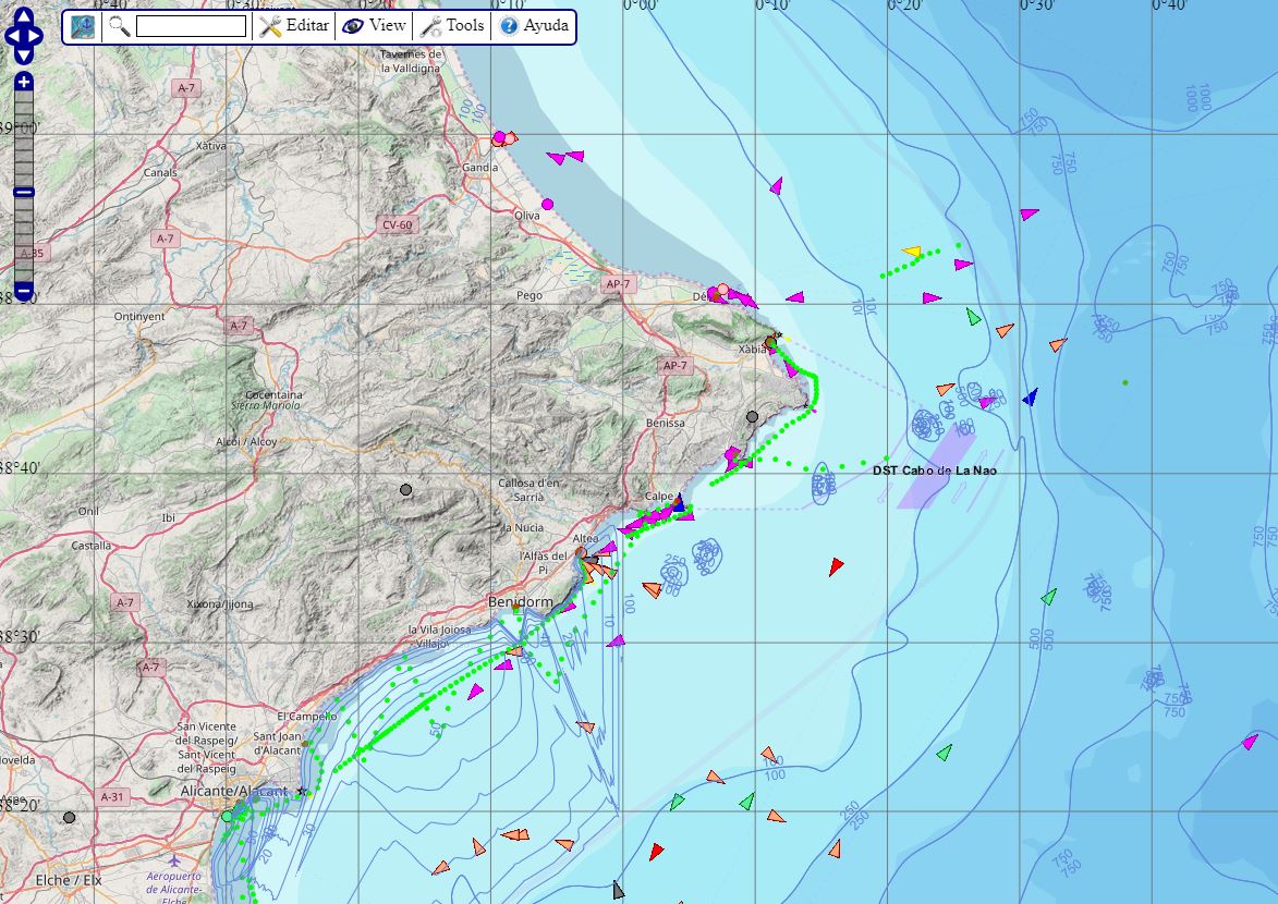 cartas nauticas españa